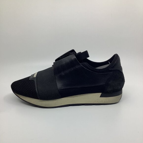 Balenciaga Race Runner Black Leather - Picture 1 of 8